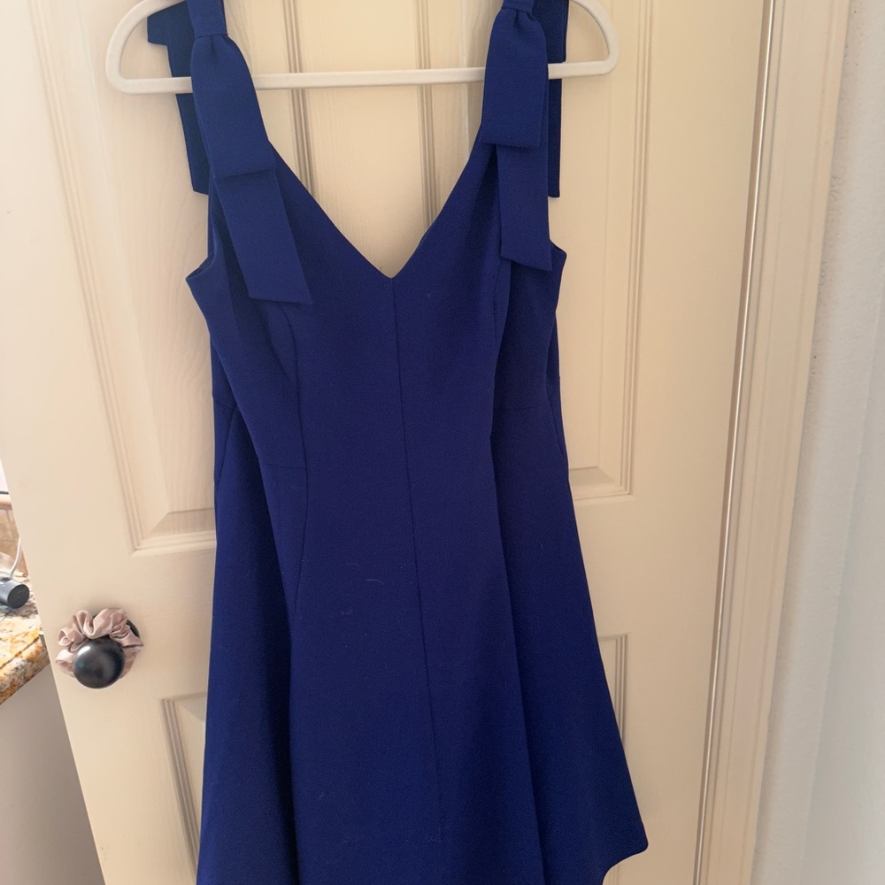 Women's Royal Blue Tie-Shoulder Dress Nordstrom 1901 brand
